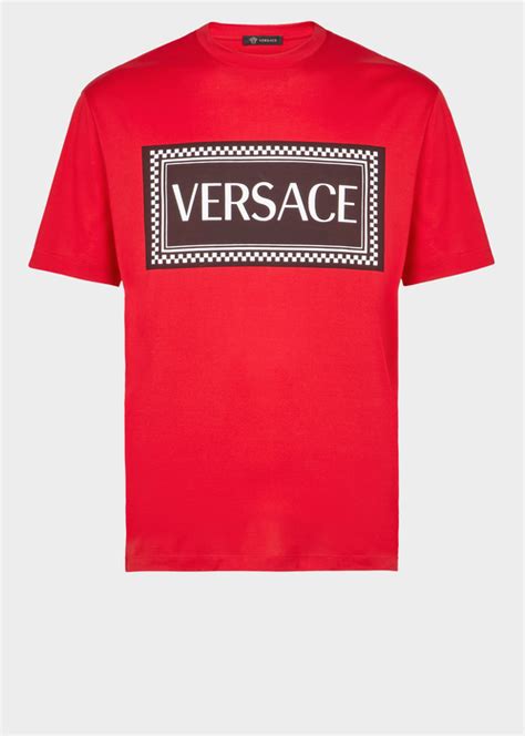 sustainable versace t shirt red|All T.